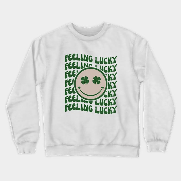 Feeling Lucky St Patrick's Day Crewneck Sweatshirt by Maddalena's